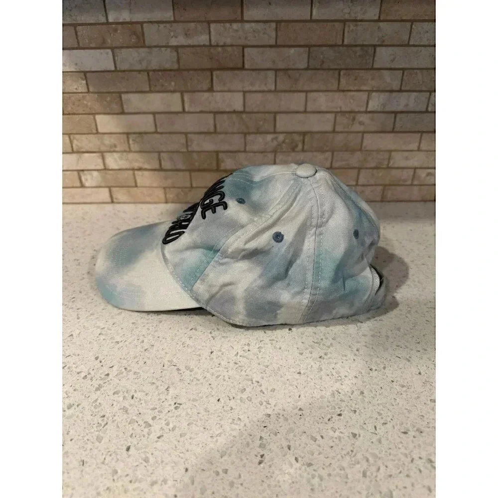 Disney Parks Change Your World Mickey Blue Tie Dye Adjustable Cap‎ Hat Adult h2